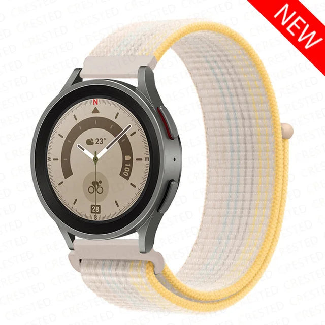 Nylon Loop Band For Samsung Galaxy Watch 6 4 7 classic/5 Pro/active 2/Gear S3 20mm/22mm Bracelet Huawei watch GT 2e 3 pro strap