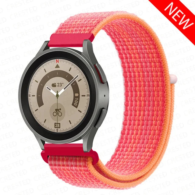 Nylon Loop Band For Samsung Galaxy Watch 6 4 7 classic/5 Pro/active 2/Gear S3 20mm/22mm Bracelet Huawei watch GT 2e 3 pro strap