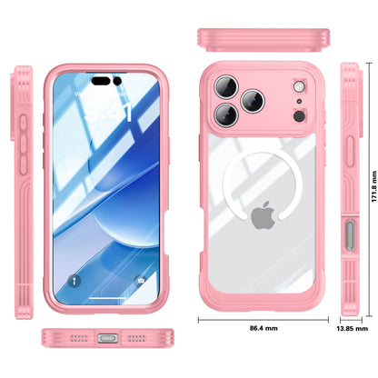 iPhone 17/17 Air/17 Pro/17 Pro Max brand new color magnetic shockproof and dustproof phone case - transparent protective case