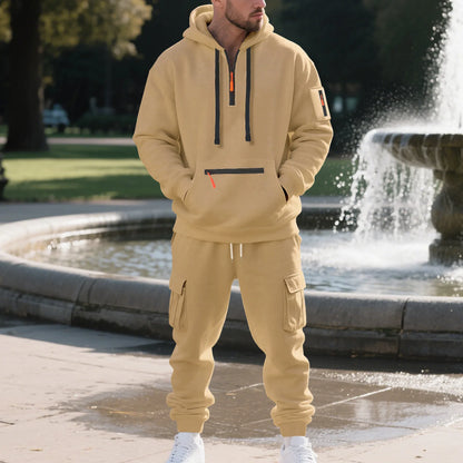 Men's Tracksuits 2 Piece Long Sleeve Athletic Full Zip Sweatsuits Jogging Suit Set Casual Outdoor Streetwear Sport Tracksuit Set