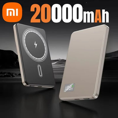 500000mAh Portable Magnetic Wireless Power Bank PD22.5W Fast Charging External Battery for Magsafe For iPhone Samsung