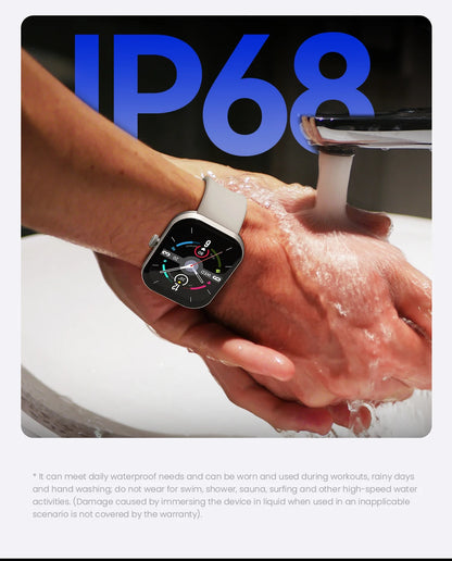 HAYLOU Watch S6 Voice Calling Smart Watch Men Health Monitoring IP68 Waterproof Smart Notifications Voice Assistant Smartwatch