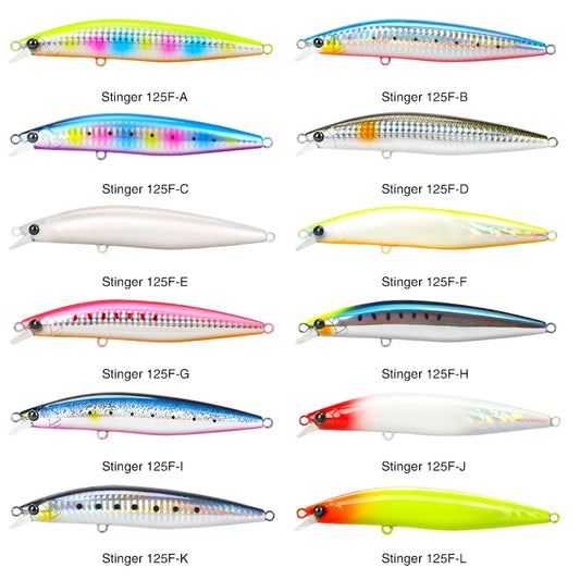 Ultra Long Casting Floating Minnow 125mm 25g High Strength Saltwater Seabass Artificial Hard Baits
