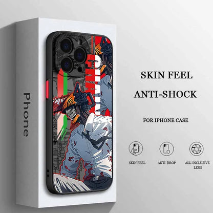 New Chainsaw Man Hot For iPhone 17 17Air 16E 16 15 14 13 12 11 mini Pro Max Plus Frosted Translucent Phone case Funda Cover Capa
