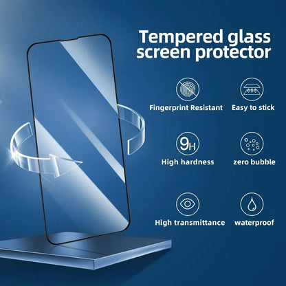 Protector for iPhone 17 16 Pro Max 15 14 Plus 13 12 Mini 11 Pro Tempered Glass For IPhone XR XS Max 7 8Plus Glass