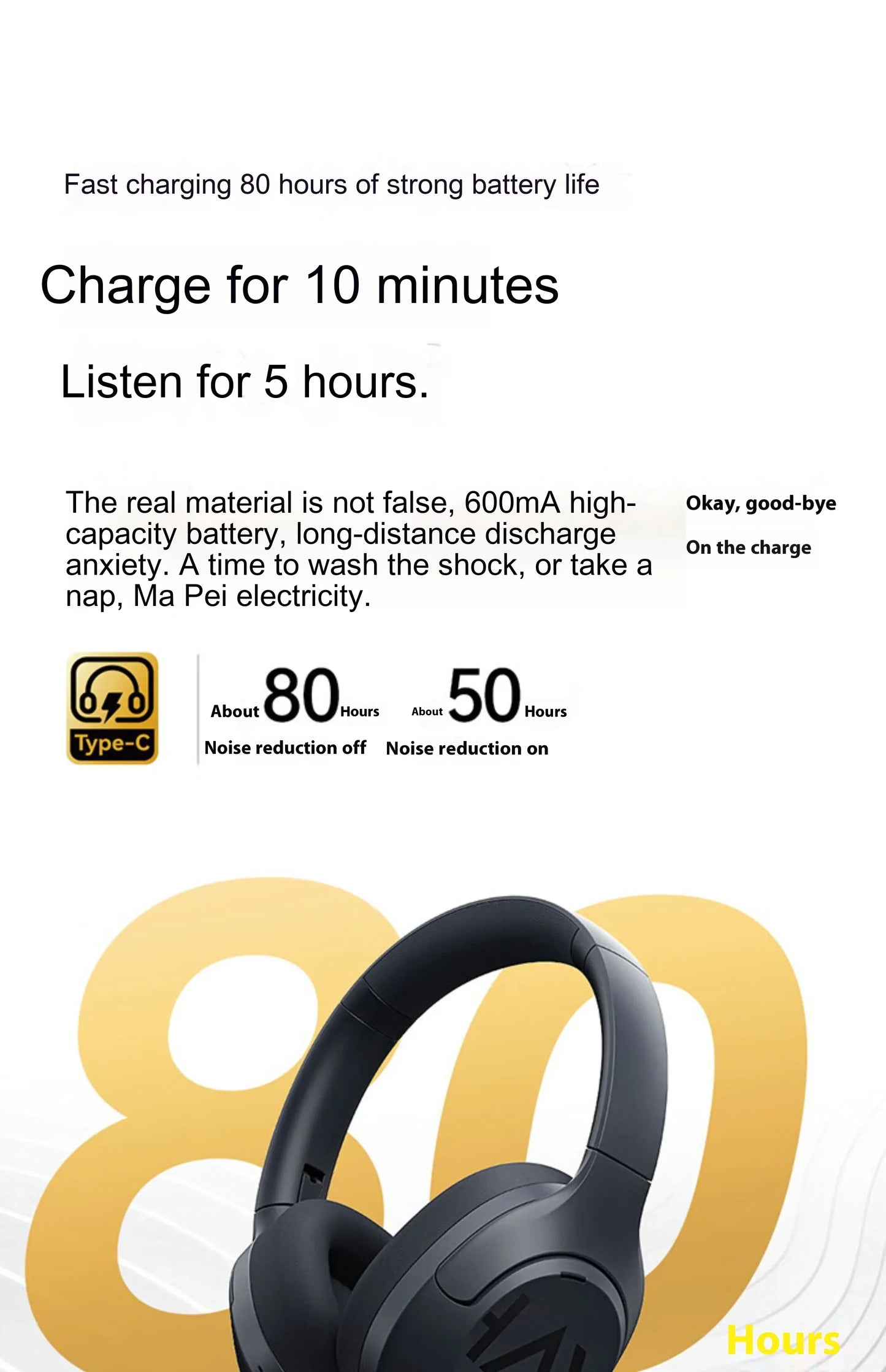 HAYLOU S30 Pro Headphone With Mic Active Noise Reduction Bluetooth 5.4 Long Battery Life HiFi 40mm Dynamic Gaming Headset Custom