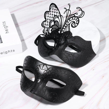 Masquerade Ball Mask Venetian Metal Mask Mystery Fashion Carnival Mask Halloween Party Costume Ball Mask