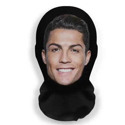 3D Printed Seamless Ronaldo Kanye Mask Hat Cosplay Facial Mask Party Cosplay Props Mascaras Halloween Mask