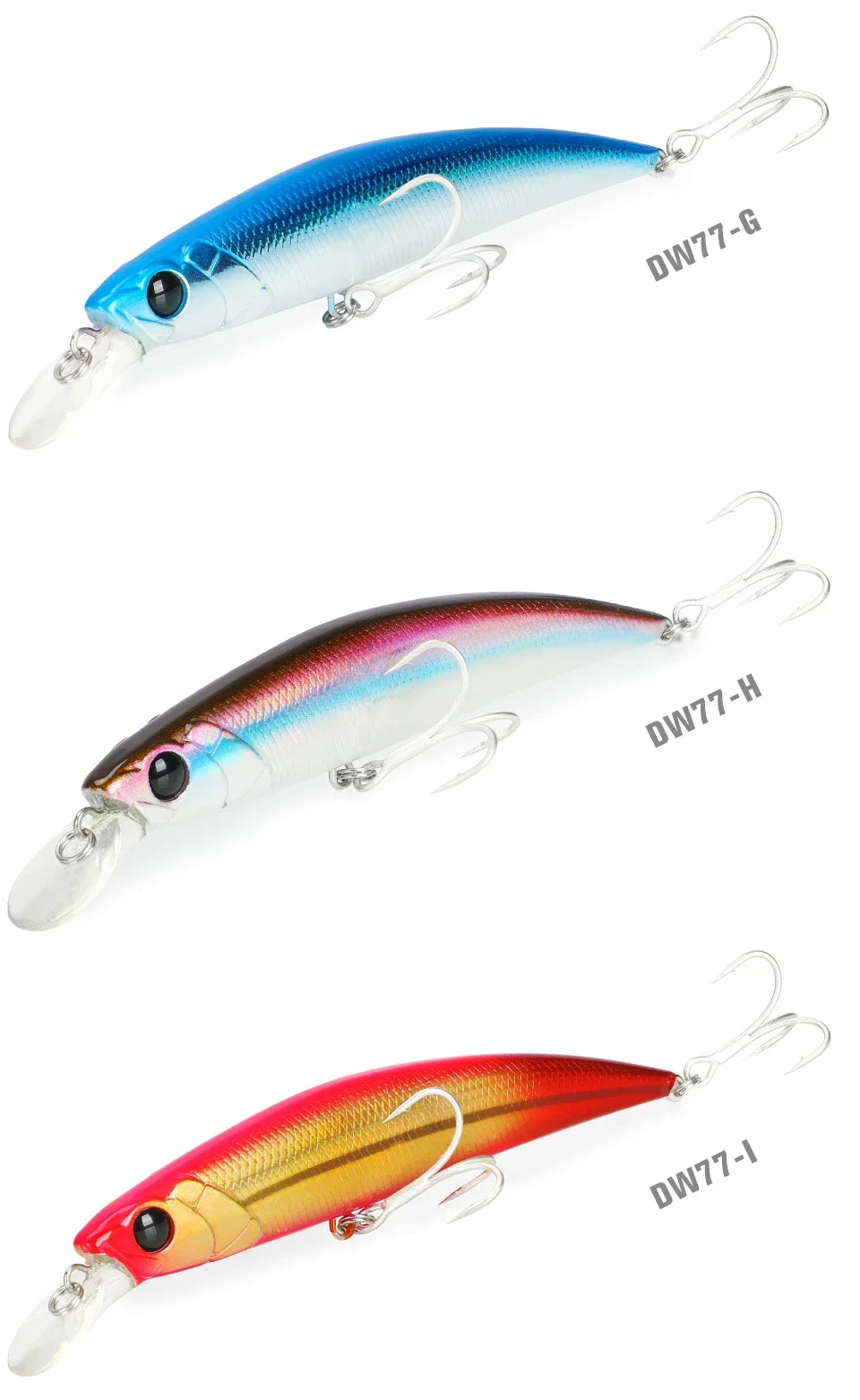 Sinking Minnow 110S DW77 110mm 22g Long Casting Fishing Lure Large Trout Seabass Sea Fishing Hard bait