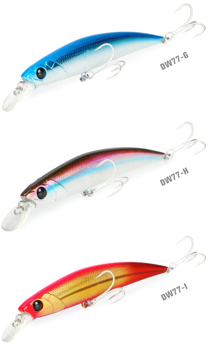 Sinking Minnow 110S DW77 110mm 22g Long Casting Fishing Lure Large Trout Seabass Sea Fishing Hard bait