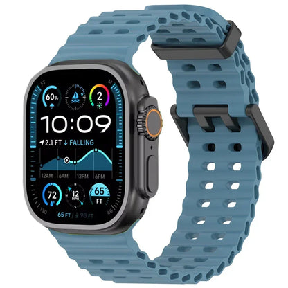 Ocean Silicone Strap for Apple Watch Band Ultra 3/2/1 49mm Series 11 10 46mm Comfortable Band IWatch 9 8 7 6 5 4 SE3 45mm 44mm
