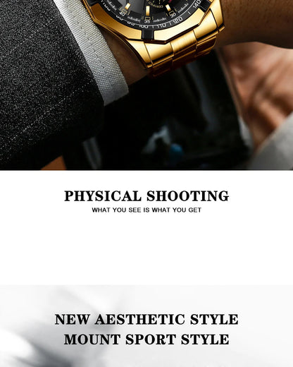 Brand Luxury Watch Fashion Casual Military Quartz Sports Wristwatch Full Steel Waterproof Men's Clock Relogio Masculino
