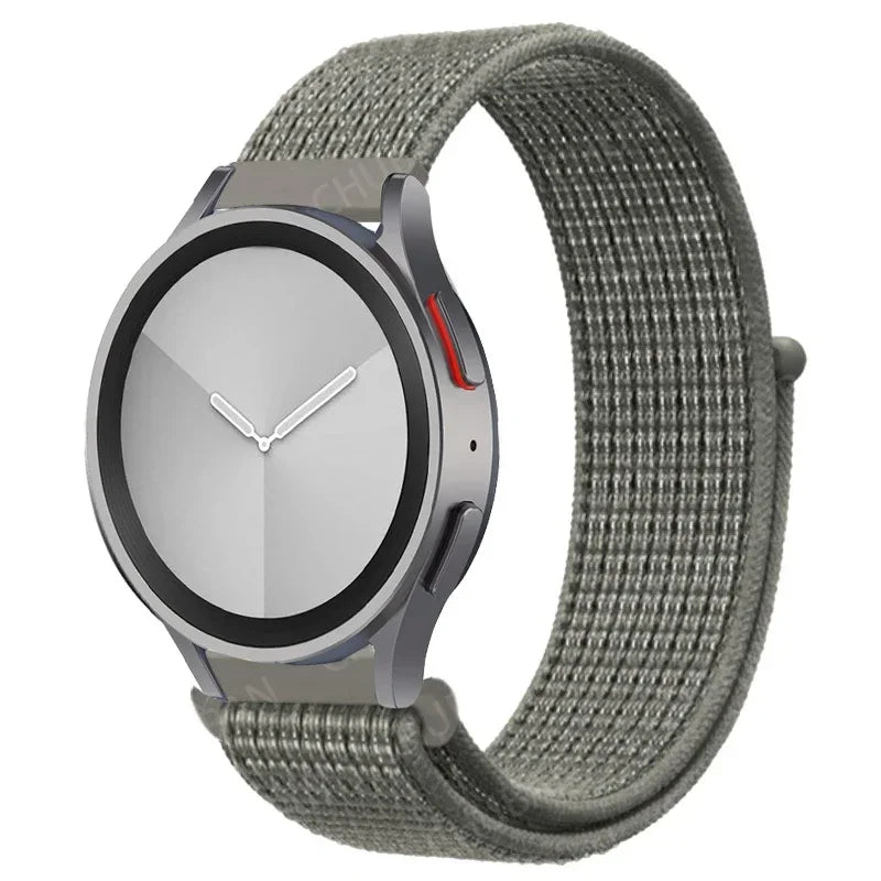 Nylon loop Band For Samsung Galaxy Watch 7 FE 6/5/pro/4/Classic/active 2 40-44mm 20mm/22mm sport bracelet huawei gt 2/e/3 strap