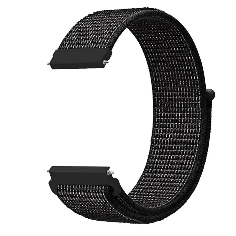 Nylon Loop Strap for Samsung Galaxy Watch 3/4/5/6/Gear S3 Wristband for Huawei Watch 4/GT-2-3-Pro/Amazfit GTR/GTS Belt