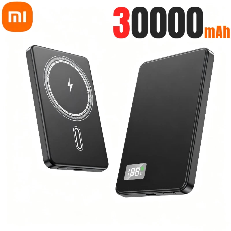 500000mAh Magnetic Power Bank Portable Wireless PD22.5W Fast Charging External Battery for Magsafe For iPhone Samsung