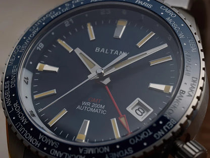 Baltany 2025 New Nh34 Gmt Men's Mechanical Watch 40Mm Sapphire Luminous C3 Stainless Steel Waterproof Sports 20Bar Watches for M