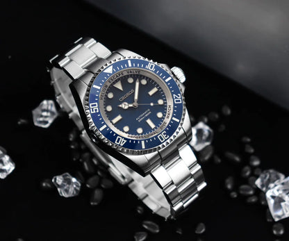 Cronos L6009M Diver Watch Waterproof NH35 Automatic Mechanical Sapphire Crystal Luminous 44mm Luxury Wristwatch