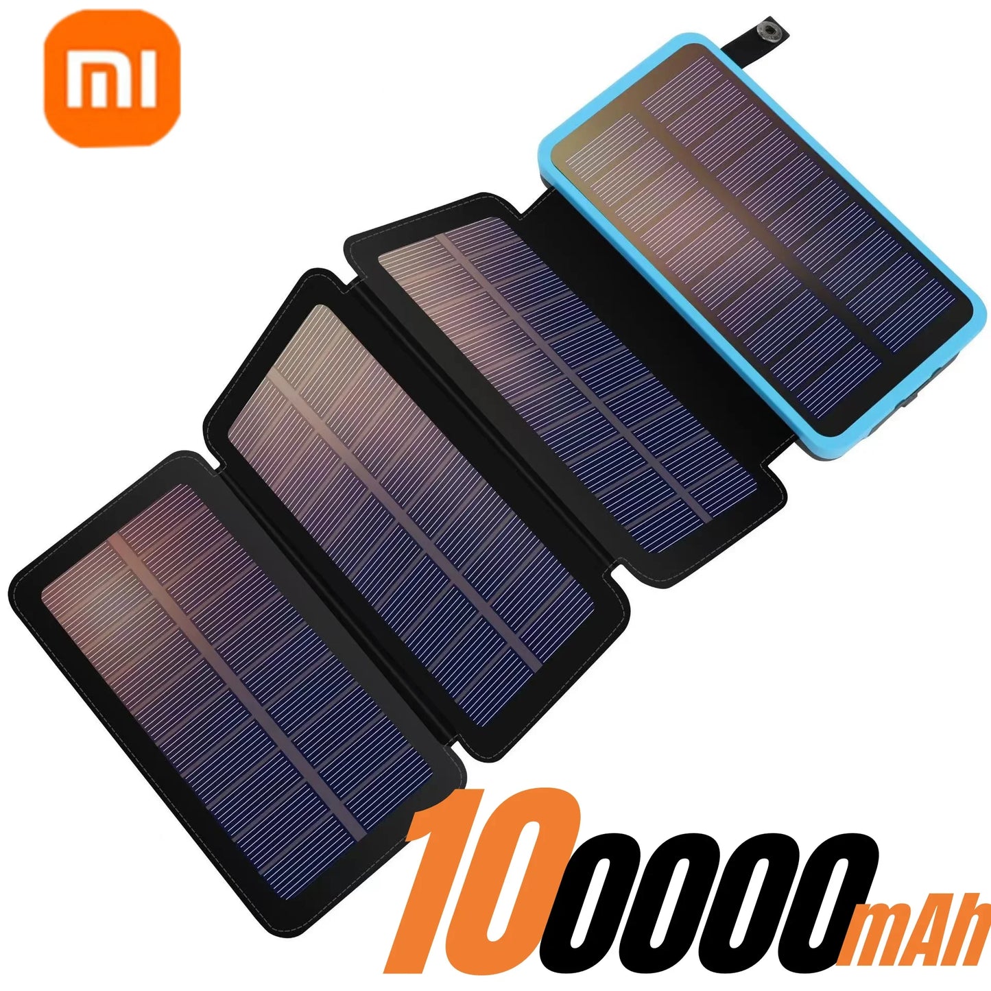 200000mAH Solar Power Bank Folding Solar Panels 5V 2A USB Output Portable Outdoor Camping Sun Power For IPhone Android