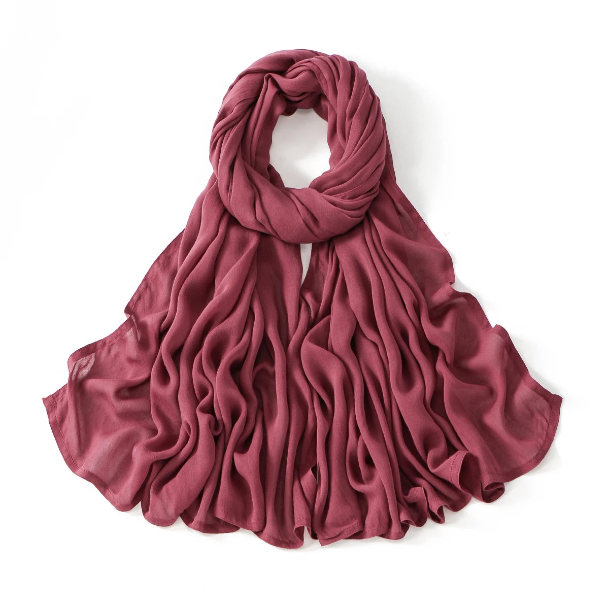 Muslim Modal Hijab Rayon Cotton Shawls For Women Plain Scarf Big Size Headscarf Islamic Turban Headband 190*85cm