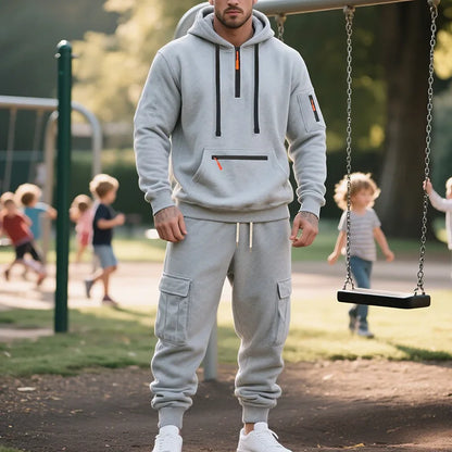 Men's Tracksuits 2 Piece Long Sleeve Athletic Full Zip Sweatsuits Jogging Suit Set Casual Outdoor Streetwear Sport Tracksuit Set