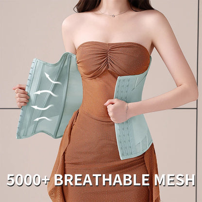 U-shaped Waist Trainer Corset Women Buttoned Shapers Breast Lifted Waist Trainer Steel Bone Slimming Women's Shapewear