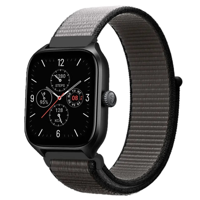 Nylon Loop Strap for Amazfit GTR 47mm/GTR2/2e/3/3 Pro/4/GTS/2/mini/3/4 Bracelet for Amazfit Balance/bip 5/Stratos 2 2S