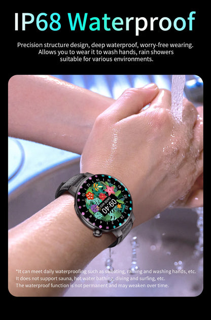 KUMI GT6 Pro 1.3" 360*360 AMOLED Smart watch 100+Sport Modes IP68 waterproof Bluetooth call Sleep Healthy Monitor for iOSAndroid