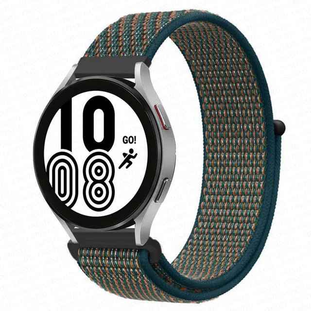 Nylon Loop Band For Samsung Galaxy Watch 6 4 7 classic/5 Pro/active 2/Gear S3 20mm/22mm Bracelet Huawei watch GT 2e 3 pro strap