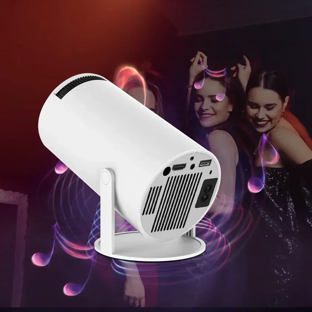 Android 11 Smart Projector ANSI Lumens 1080P Native, Dual-Band WiFi 6 Bluetooth 5.0, 2025 Outdoor Portable Projector with 4K