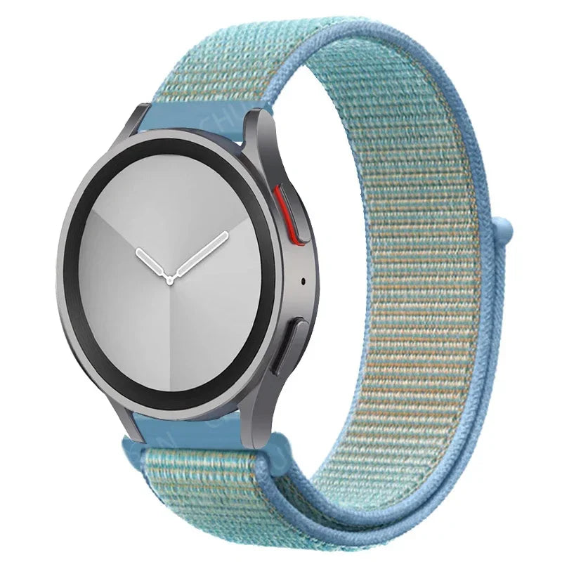 Nylon loop Band For Samsung Galaxy Watch 7 FE 6/5/pro/4/Classic/active 2 40-44mm 20mm/22mm sport bracelet huawei gt 2/e/3 strap