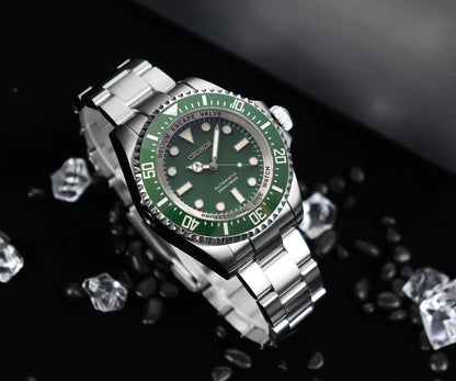 Cronos L6009M Diver Watch Waterproof NH35 Automatic Mechanical Sapphire Crystal Luminous 44mm Luxury Wristwatch