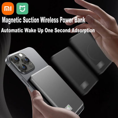 500000mAh Portable Magnetic Wireless Power Bank PD22.5W Fast Charging External Battery for Magsafe For iPhone Samsung