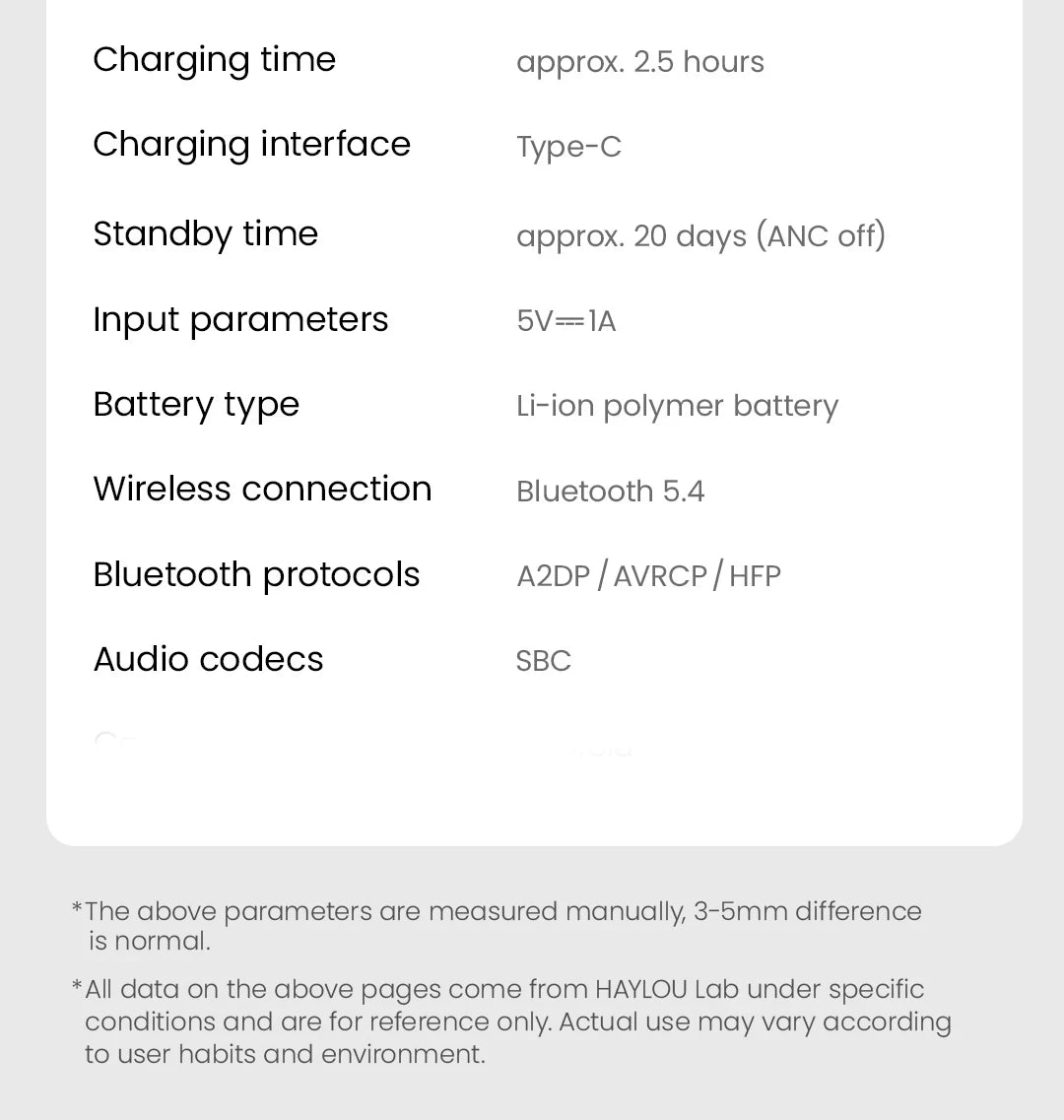 HAYLOU S30 ANC Headphones  Wireless Bluetooth 5.4 Hi-Res Headsets 43dB Adaptive Noise Cancelling Earphones 40mm Driver 80H