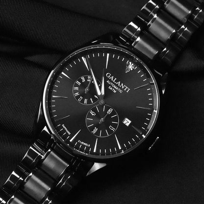 CADISEN Watch Man Automatic Mechanical Watches Man Blue Green Dial Stainless Steel Sapphire Glass MIYOTA 82S7 40mm Wristwatch