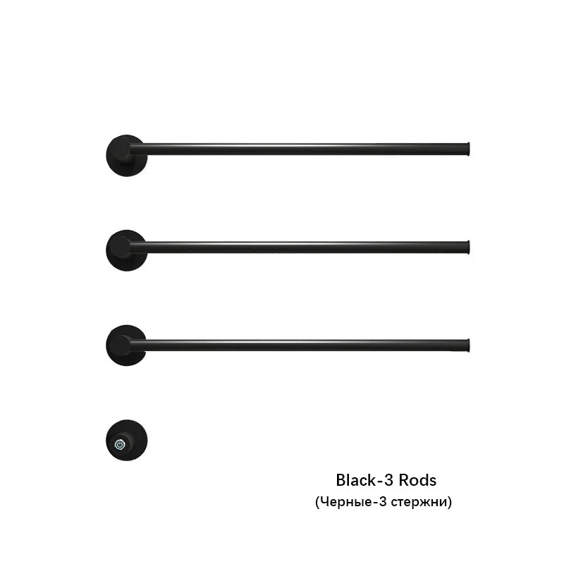 Brushed Gold Electric Heated Towel Rail Stainless Steel Towel Dryer Hidden Cable Electric Towel Rack Towel Radiator Towel Warmer