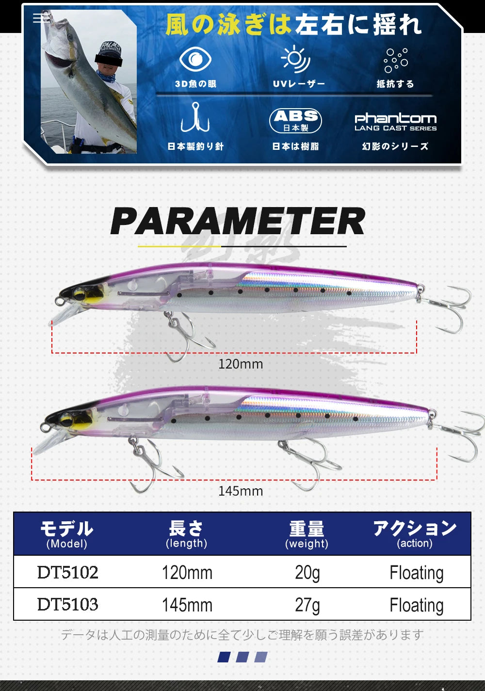 Floating Minnow Fishing Lure 120mm20g/145mm27g Flash Flake Wobbler Silent Assassin Floating Hard Bait For Pike Bass