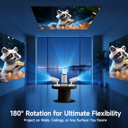 Magcubic HY300 Pro + Projector 4K 720P With 5W Speaker Android 11 8000 Lumens WiFi 6 BT5.4 Outdoor Video Home Theater Projector