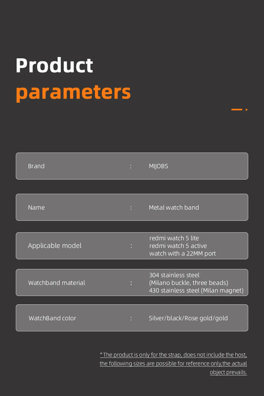 Metal Watchband For Xiaomi Redmi Watch 5 Active / 5 Lite Stainless Steel Replacement Strap Redmi Watch 5 Lite Wrist Bracelet