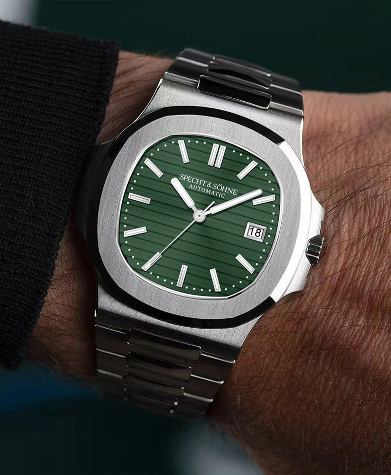 New Specht&Sohne Men's Watches Mechanical Watch Japan Miyota 8215 Movt Rose Gold Stainless Steel Classic 5711 Watch Waterproof