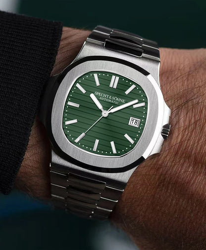 New Specht&Sohne Men's Watches Mechanical Watch Japan Miyota 8215 Movt Rose Gold Stainless Steel Classic 5711 Watch Waterproof