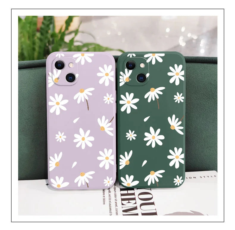 Plain Daisies Phone Case For iPhone 17 17 Air 16 16e 15 14 13 12 11 Pro Max Mini X XR XS MAXCover