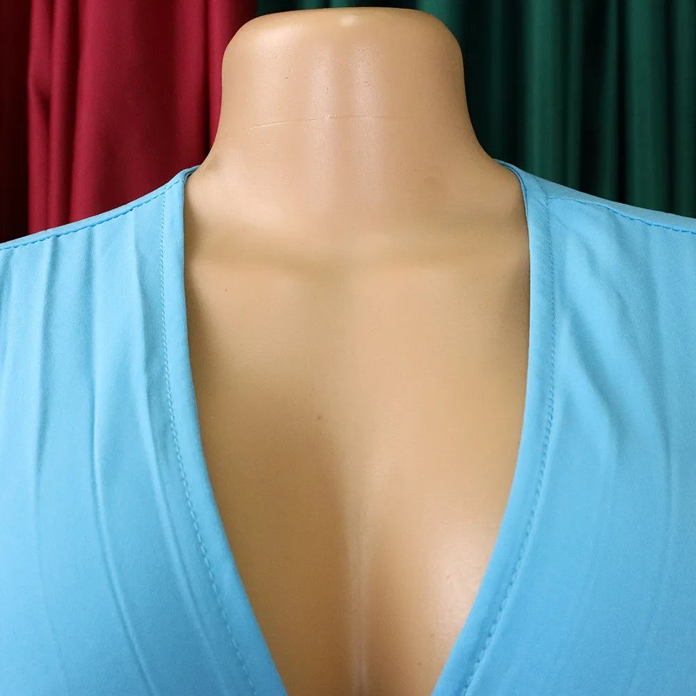 V-neck Flare Sleeve Big Swing Floor Length Maxi Long Dresses  Women Autumn Winter Party Prom Dress