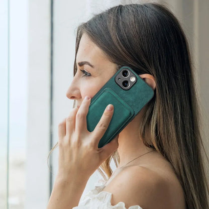 Vintage Leather Case with Detachable Magnetic Wallet Card Holder For iPhone 17 Air 16e 16 Pro Max 15 14 Plus 13 12 11