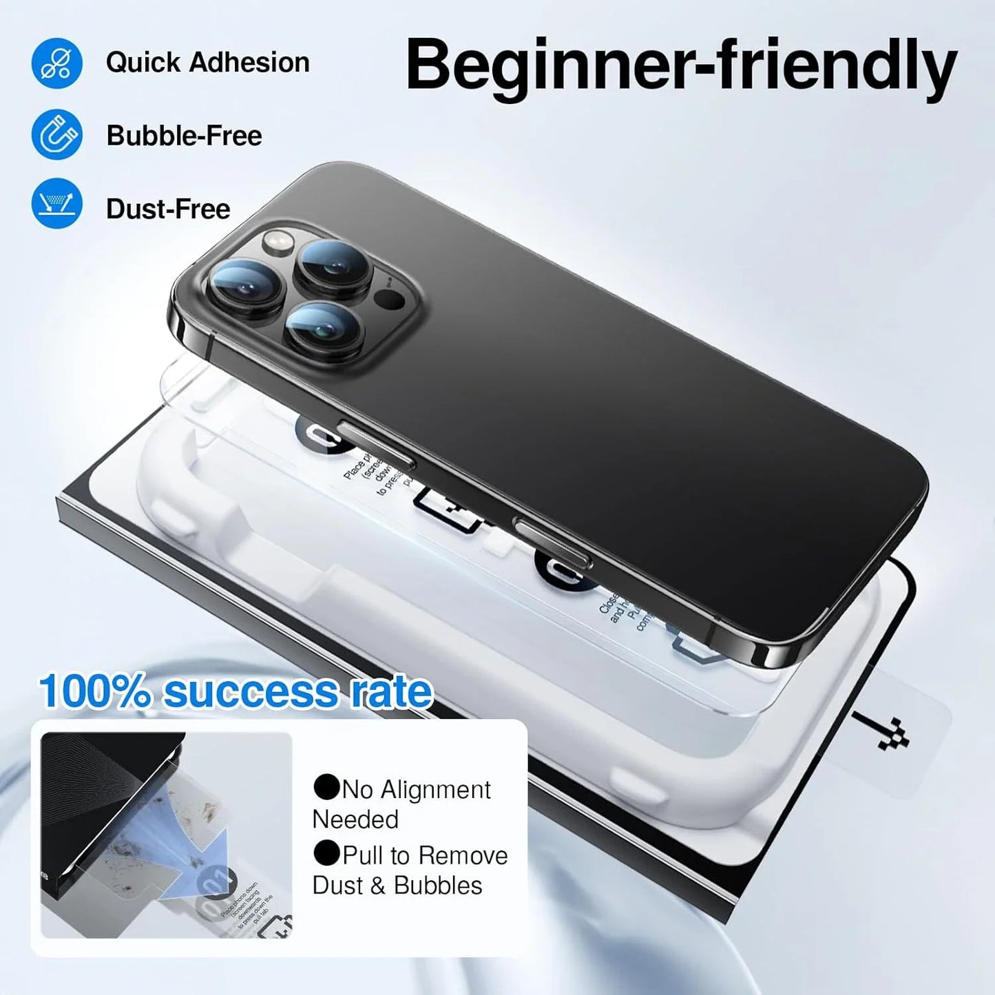 Screen Protectors Hard Tempered Glass Films with Dust-Free Box for IPhone 17/17 Pro/17 Air/17 ProMax Covers