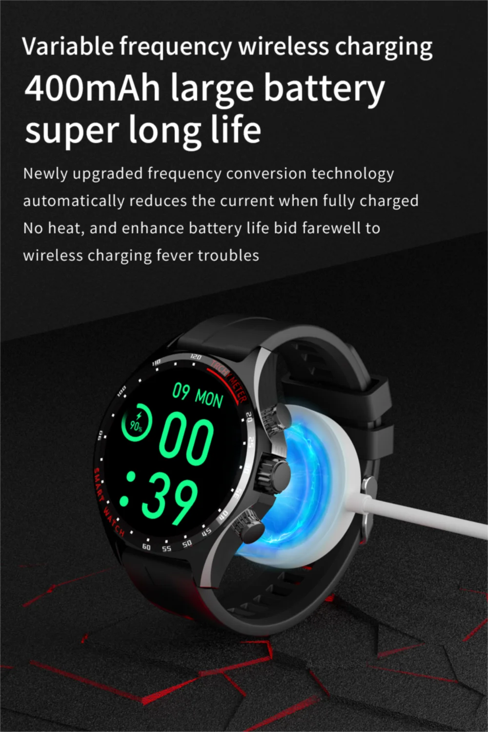 Smart Watchs Men Sport Fitness GPS Tracker Compass Bluetooth Call Heart Rate Health Smartwatch for Huawei Xiaomi Ferrari