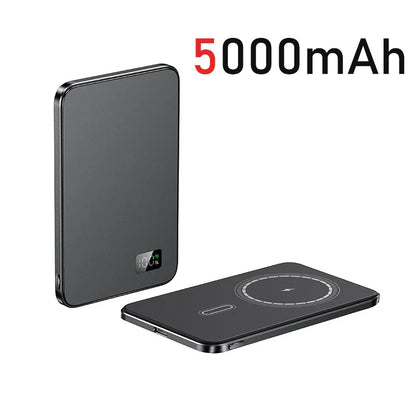 10000mAh Ultra Slim Magnetic Wireless Power Bank PD20W Auxiliary Spare battery For magsafe iphone 16 15 14 13 12 11 pro max F20