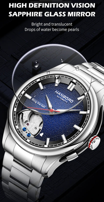 HANBORO Chime Series Modified Movement Men's Personalized Automatic Mechanical Watch
