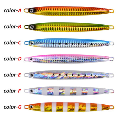 Metal Jig Fishing Lure Slow Cast Jigging Spoon 10G 20G 30G 40G 60G Sea Bass Lure Artificial Bait Fishing Gear