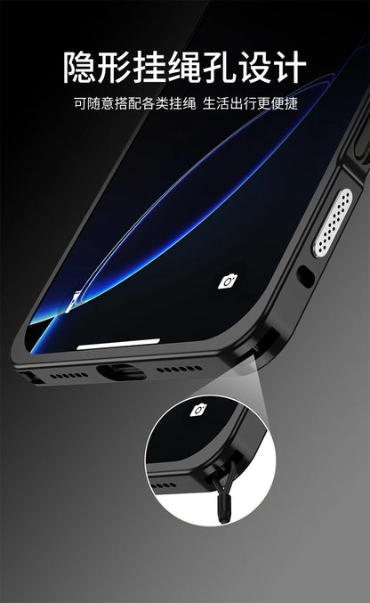 Metal Frame Bumper Phone Case For iPhone 17 16 15 14 13 Pro Max Plus 17Air Aluminum Alloy Lens Heat Dissipation Shockproof Cover