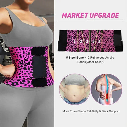 Belt Tummy Control Body Shaper with Triple Wrap Corset Workout Sweat Band Sports Slimmer Gym Girdle Shaper